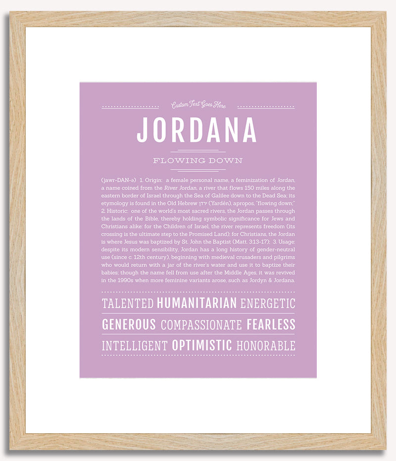 Jordana | Name Art Print