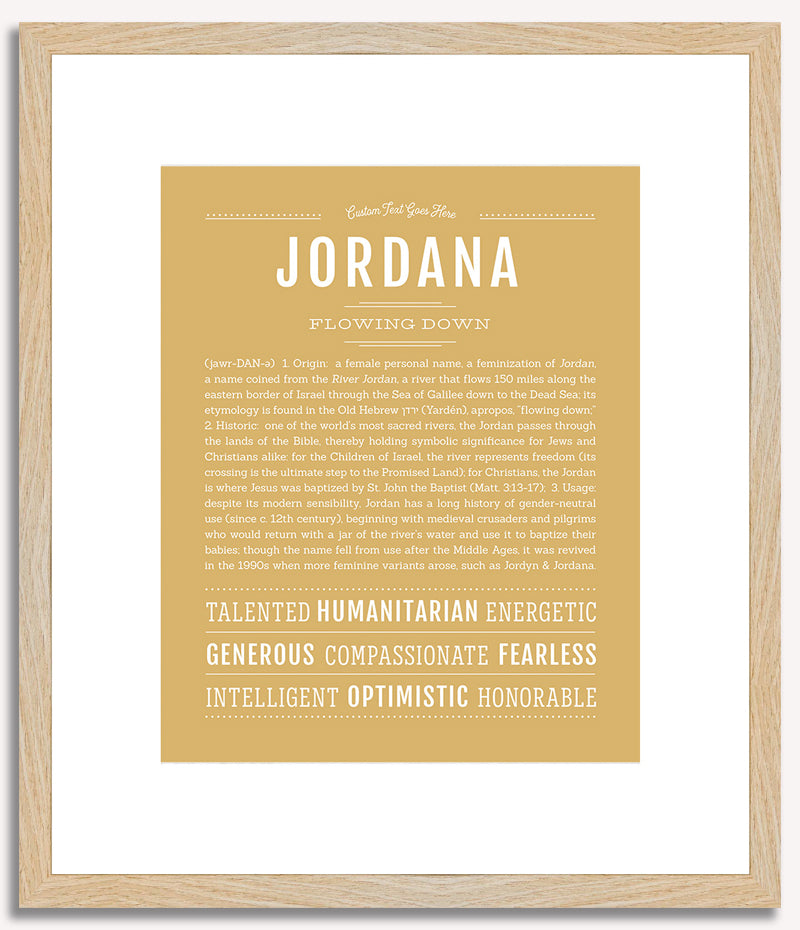 Jordana | Name Art Print