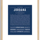 Jordana | Name Art Print