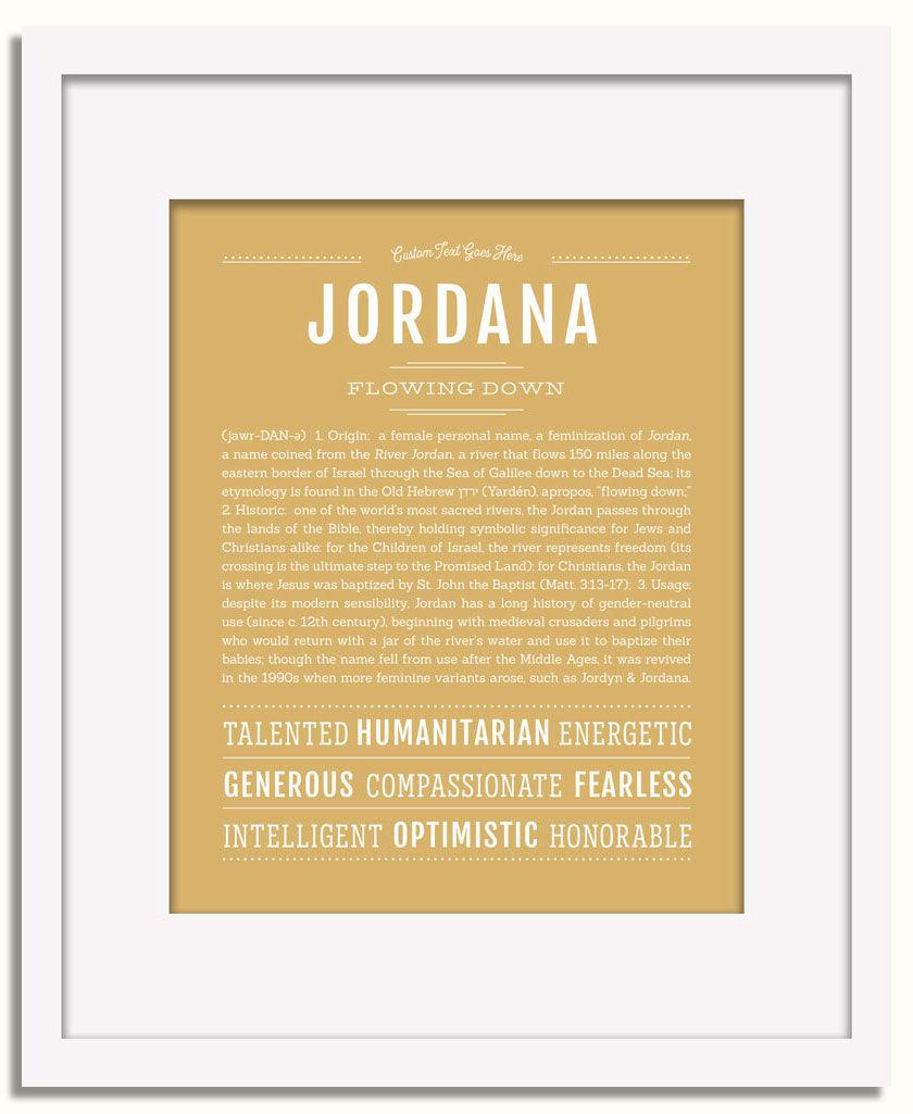 Frame Options | Matte Gold | White Frame, Matted