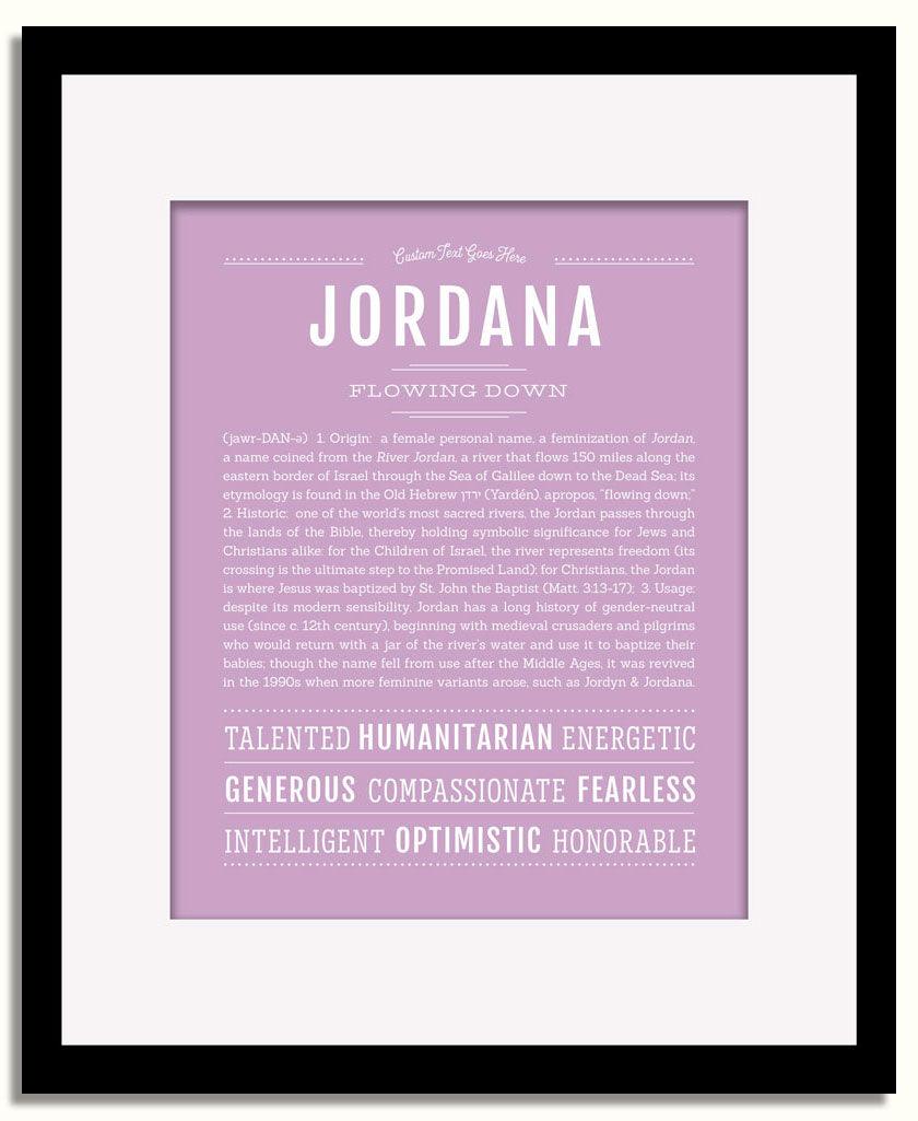 Frame Options | Lilac | Black Frame, Matted