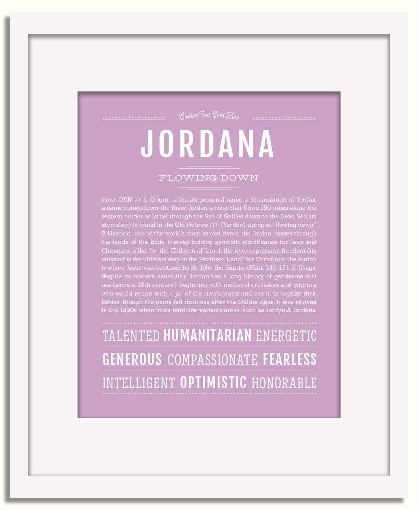 Frame Options | Lilac | White Frame, Matted