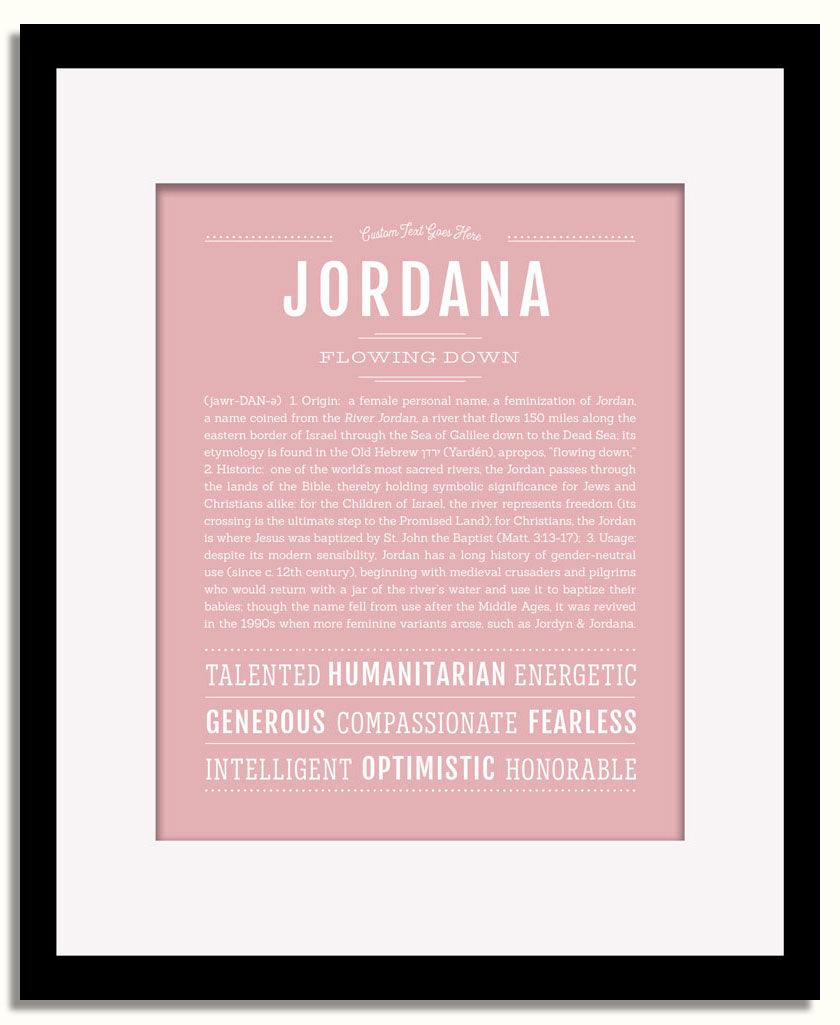 Frame Options | Dusty Rose | Black Frame, Matted