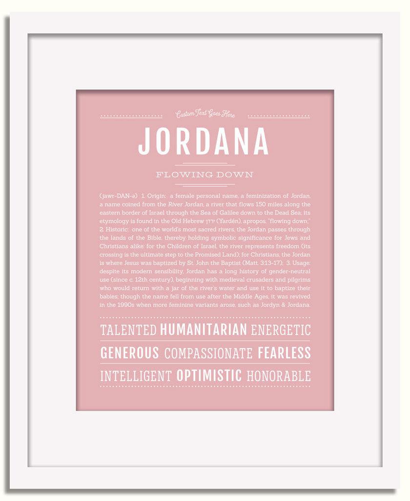 Frame Options | Dusty Rose | White Frame, Matted