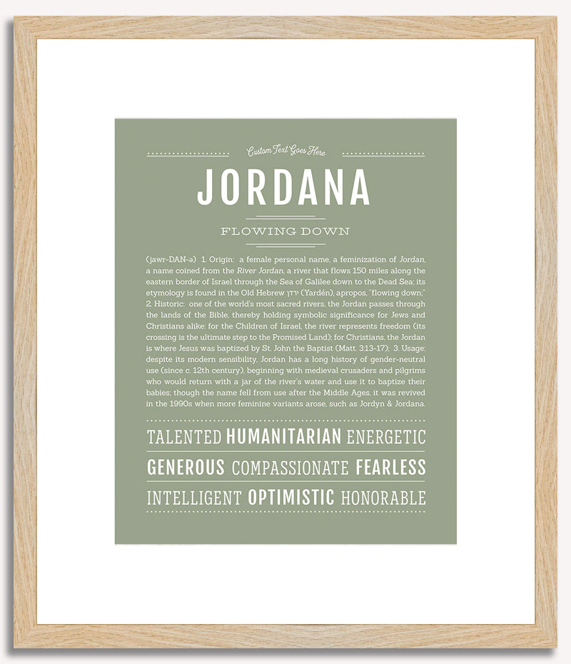 Jordana | Name Art Print