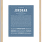 Jordana | Name Art Print