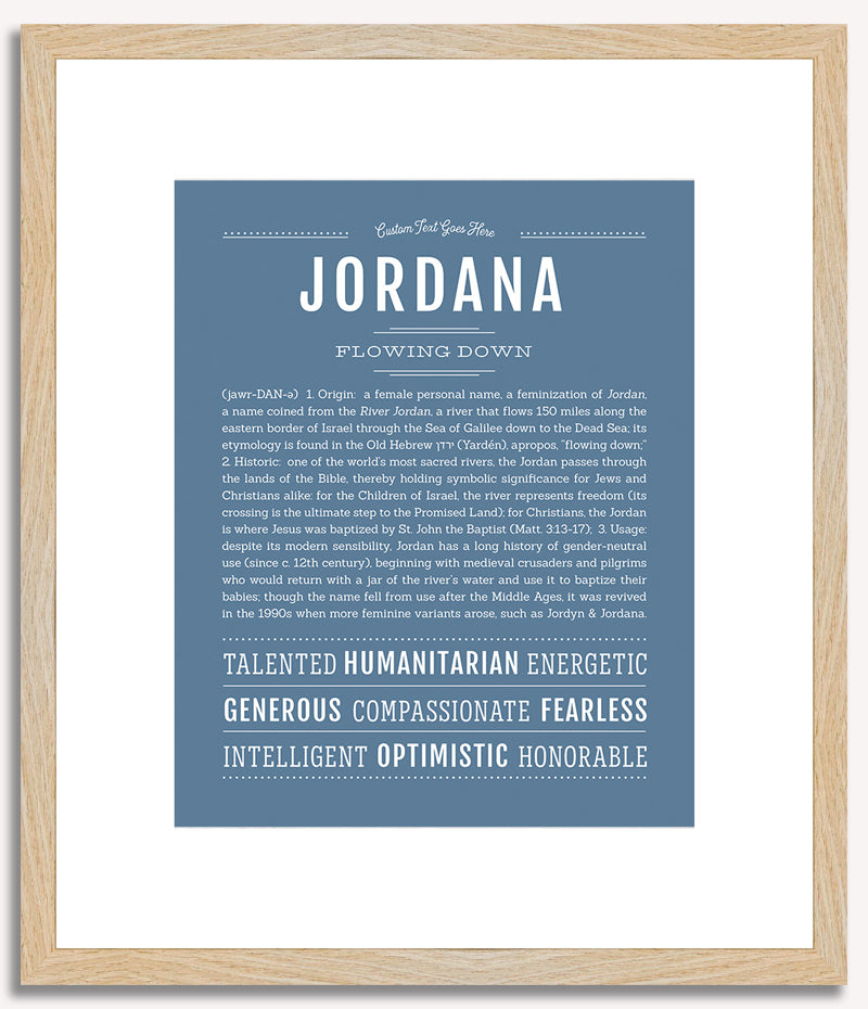 Jordana | Name Art Print