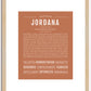 Jordana | Name Art Print