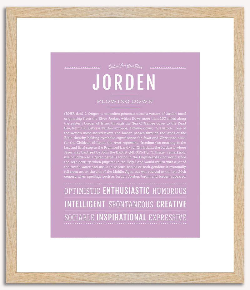 Jorden | Name Art Print