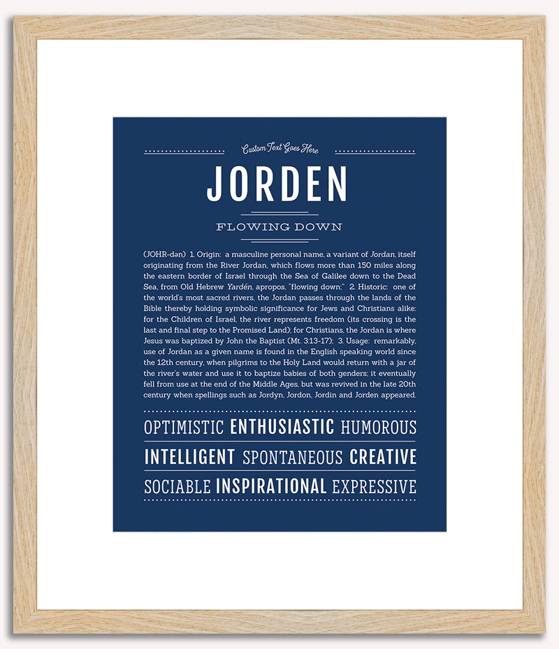 Jorden | Name Art Print