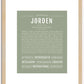 Jorden | Name Art Print