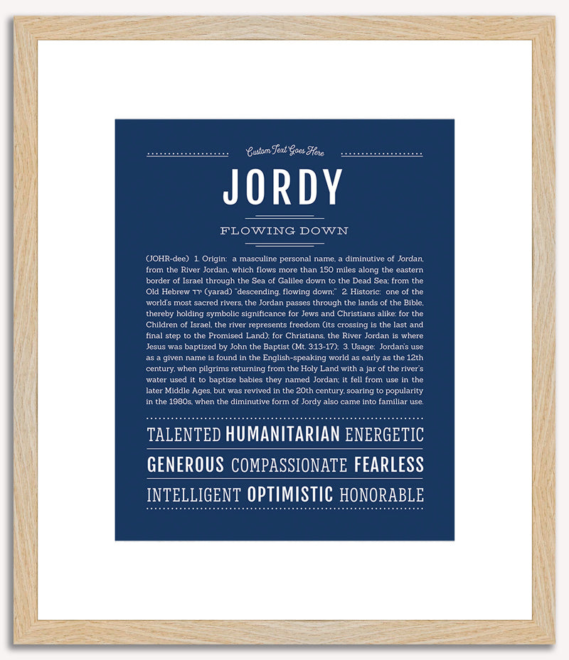 Jordy | Name Art Print