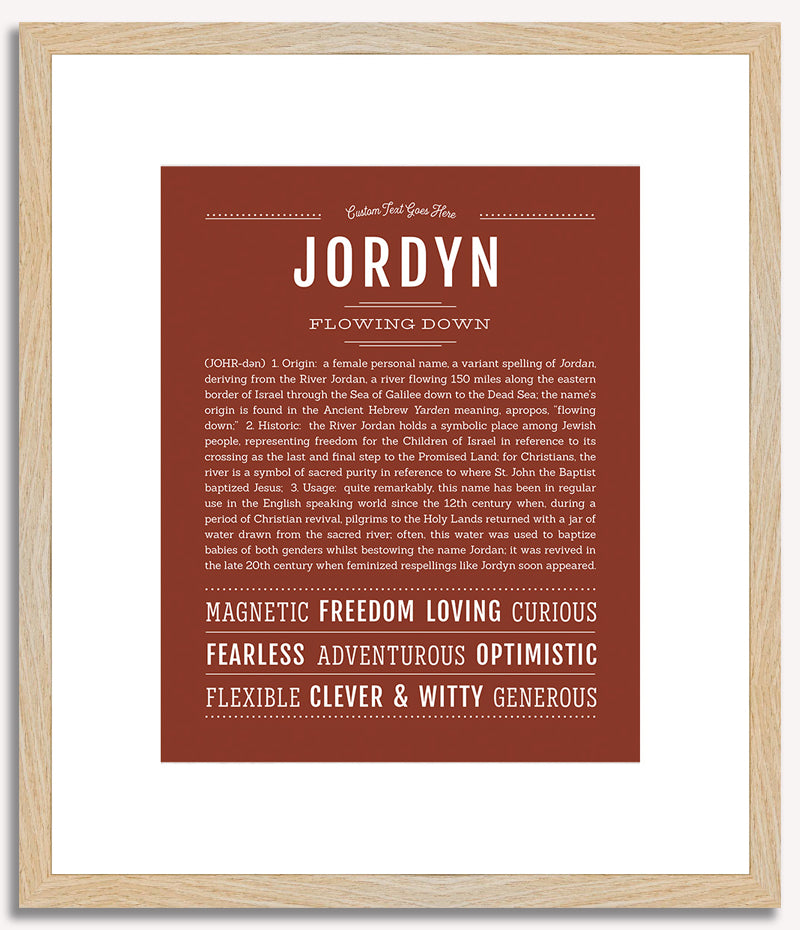 Jordyn | Name Art Print