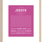 Jordyn | Name Art Print