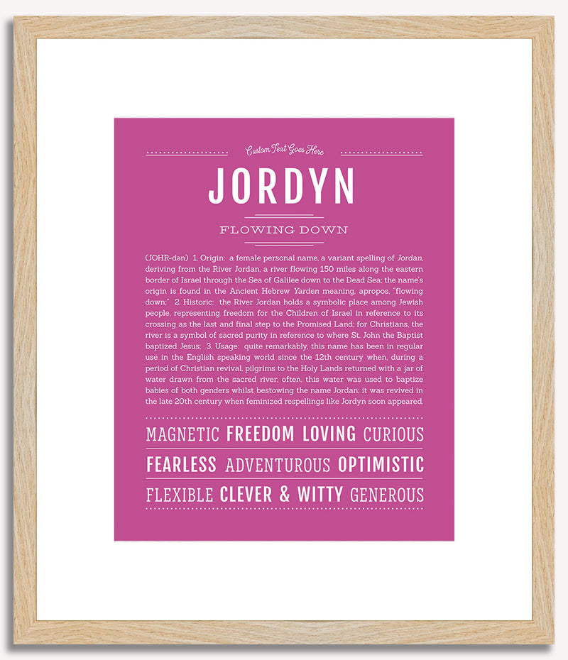 Jordyn | Name Art Print