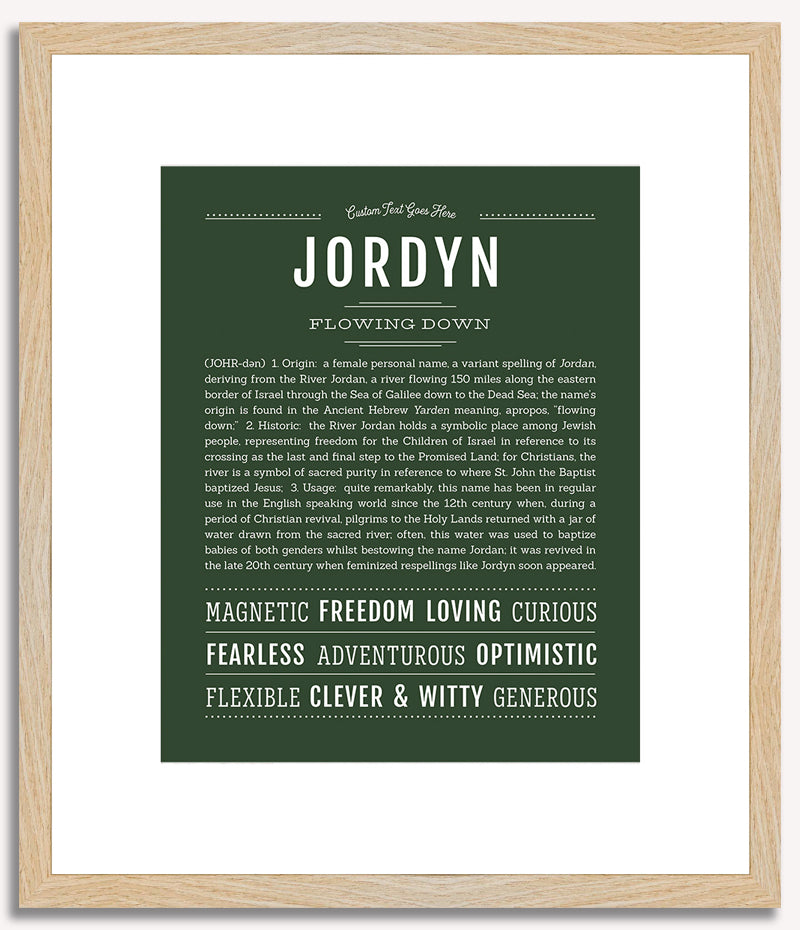 Jordyn | Name Art Print