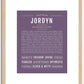 Jordyn | Name Art Print