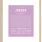 Jordyn | Name Art Print