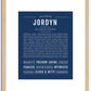 Jordyn | Name Art Print