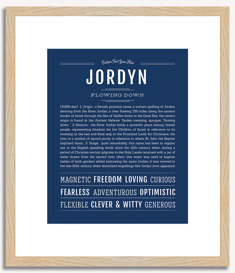 Jordyn | Name Art Print