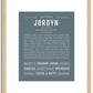 Jordyn | Name Art Print