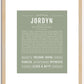 Jordyn | Name Art Print