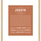 Jordyn | Name Art Print