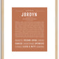 Jordyn | Name Art Print