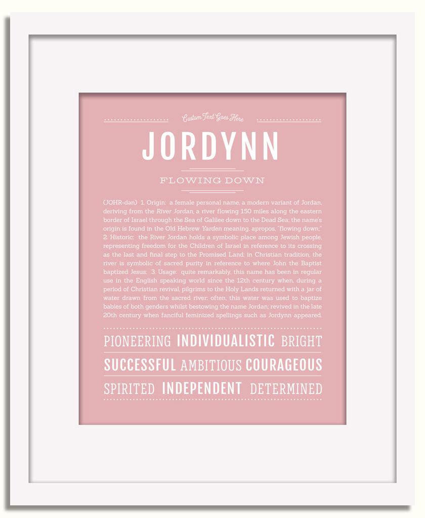 Frame Options | Dusty Rose | White Frame, Matted