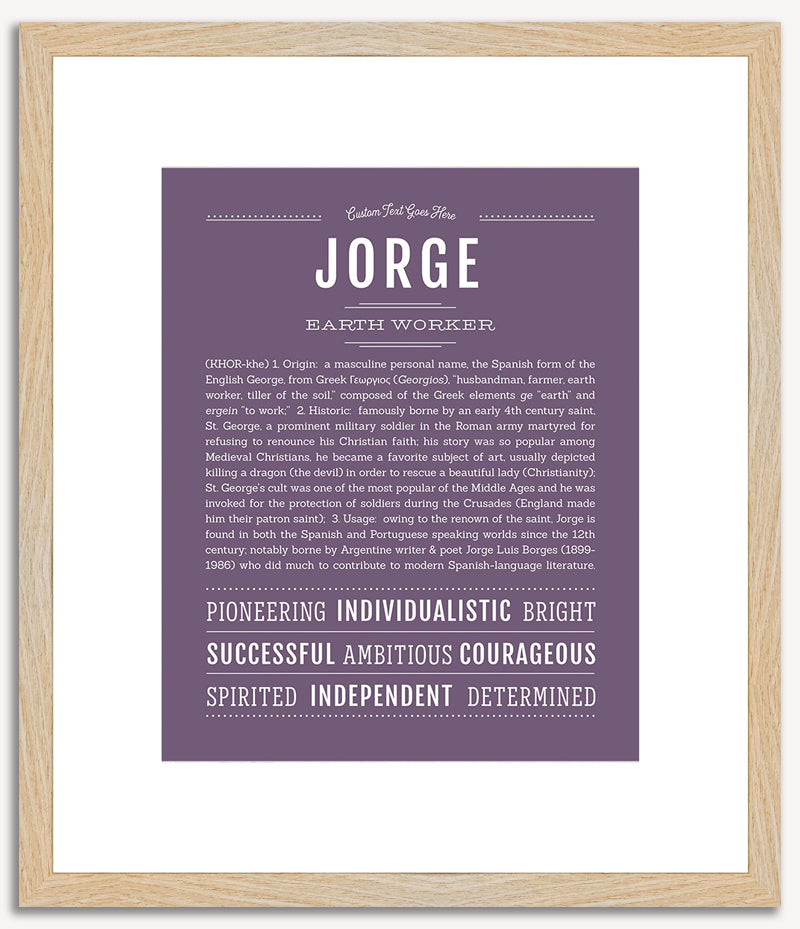 Jorge | Name Art Print