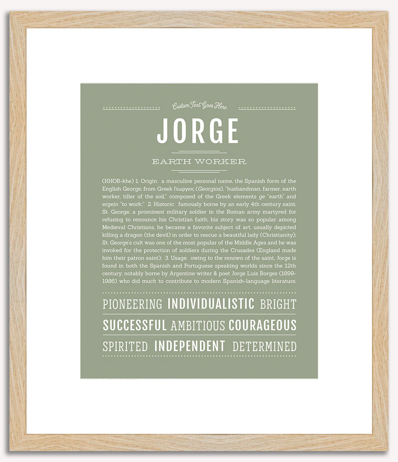 Jorge | Name Art Print