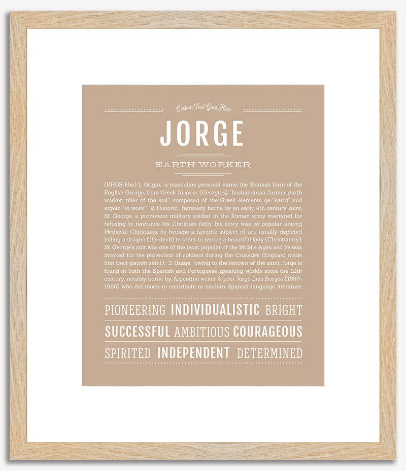 Jorge | Name Art Print