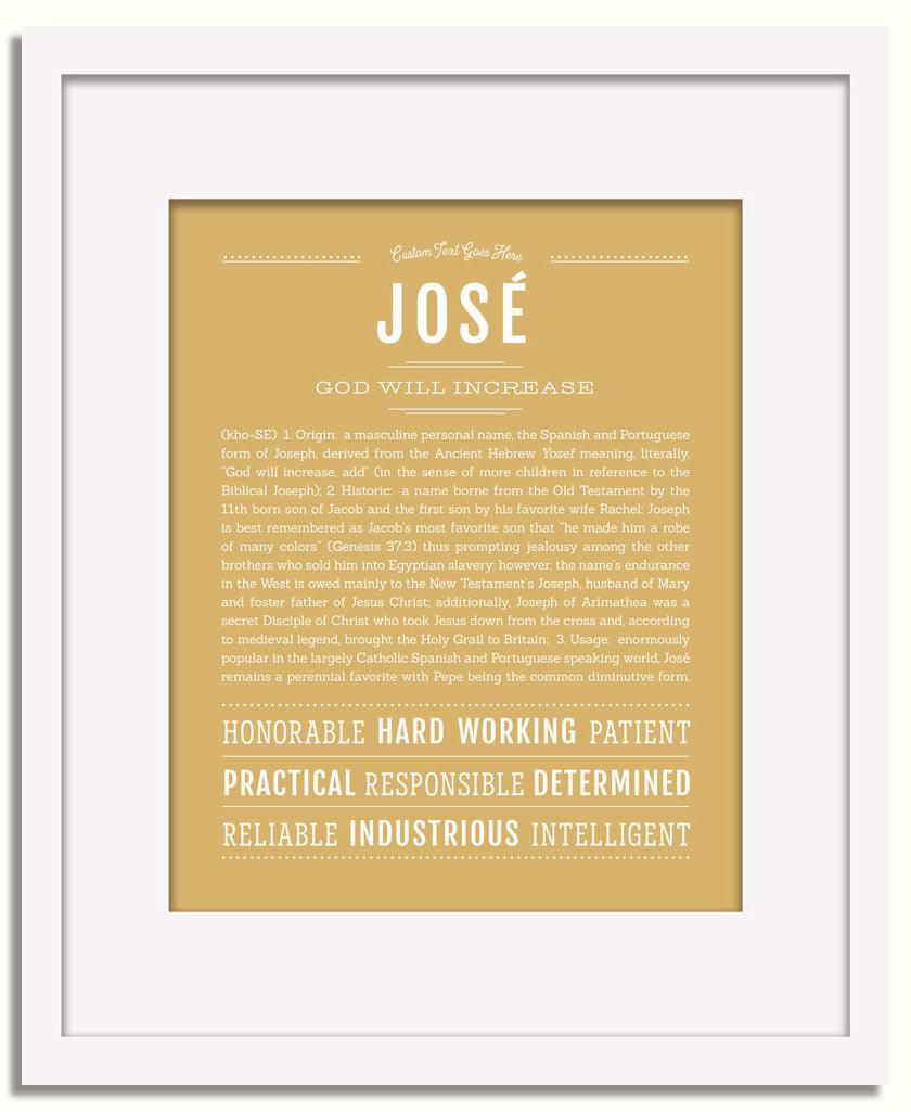 Frame Options | Matte Gold | White Frame, Matted