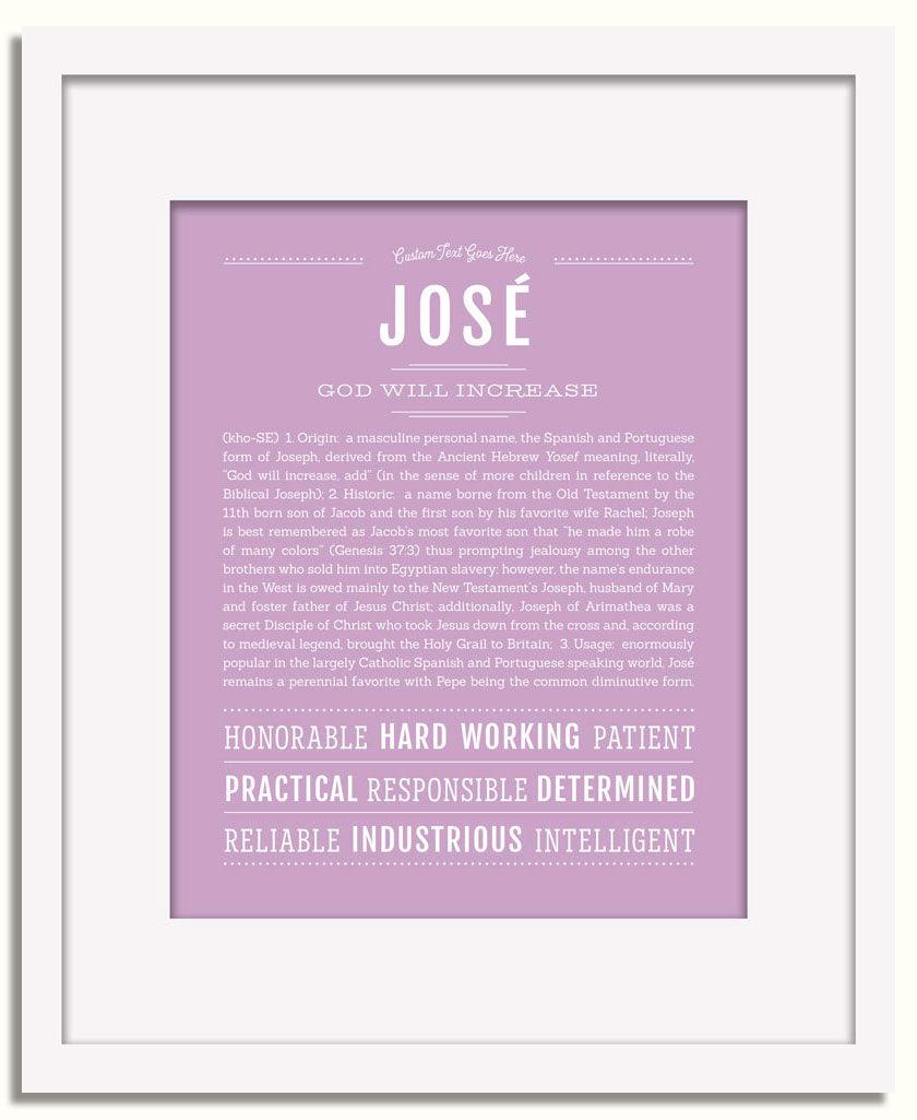 Frame Options | Lilac | White Frame, Matted