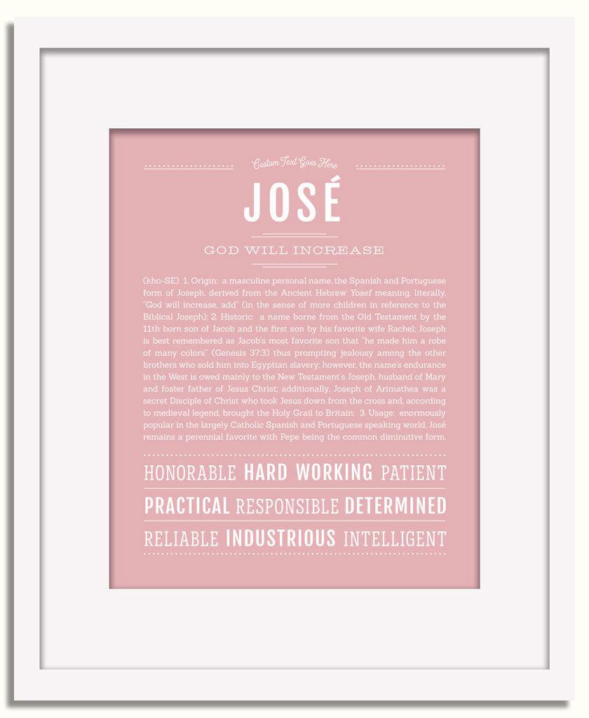 Frame Options | Dusty Rose | White Frame, Matted