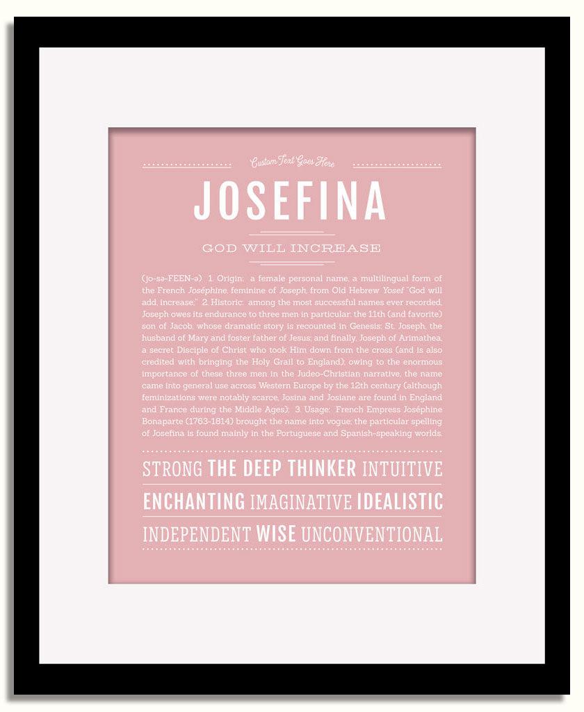 Frame Options | Dusty Rose | Black Frame, Matted