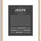 Joseph | Name Art Print