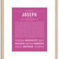 Joseph | Name Art Print