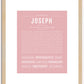 Joseph | Name Art Print