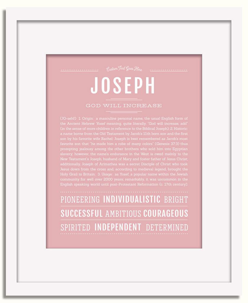 Frame Options | Dusty Rose | White Frame, Matted