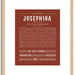 Josephina | Name Art Print