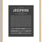 Josephina | Name Art Print