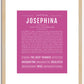 Josephina | Name Art Print