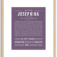 Josephina | Name Art Print