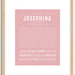 Josephina | Name Art Print