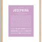 Josephina | Name Art Print