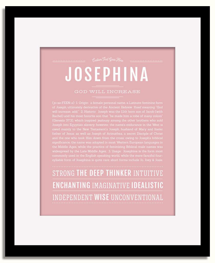 Frame Options | Dusty Rose | Black Frame, Matted