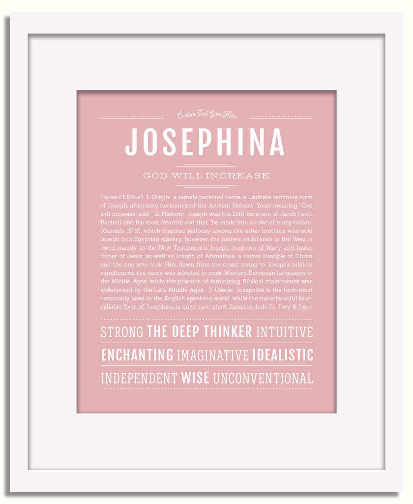 Frame Options | Dusty Rose | White Frame, Matted