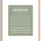 Josephina | Name Art Print