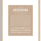 Josephina | Name Art Print